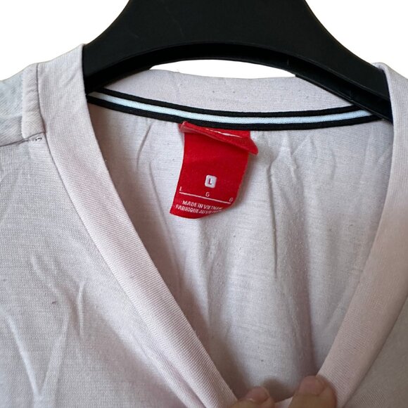 NIKE Logo Pink Crop Top - Picture 2 of 3